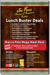 Lunch Buster Deals Poster