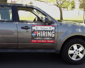 Now Hiring Vehicle Magnet