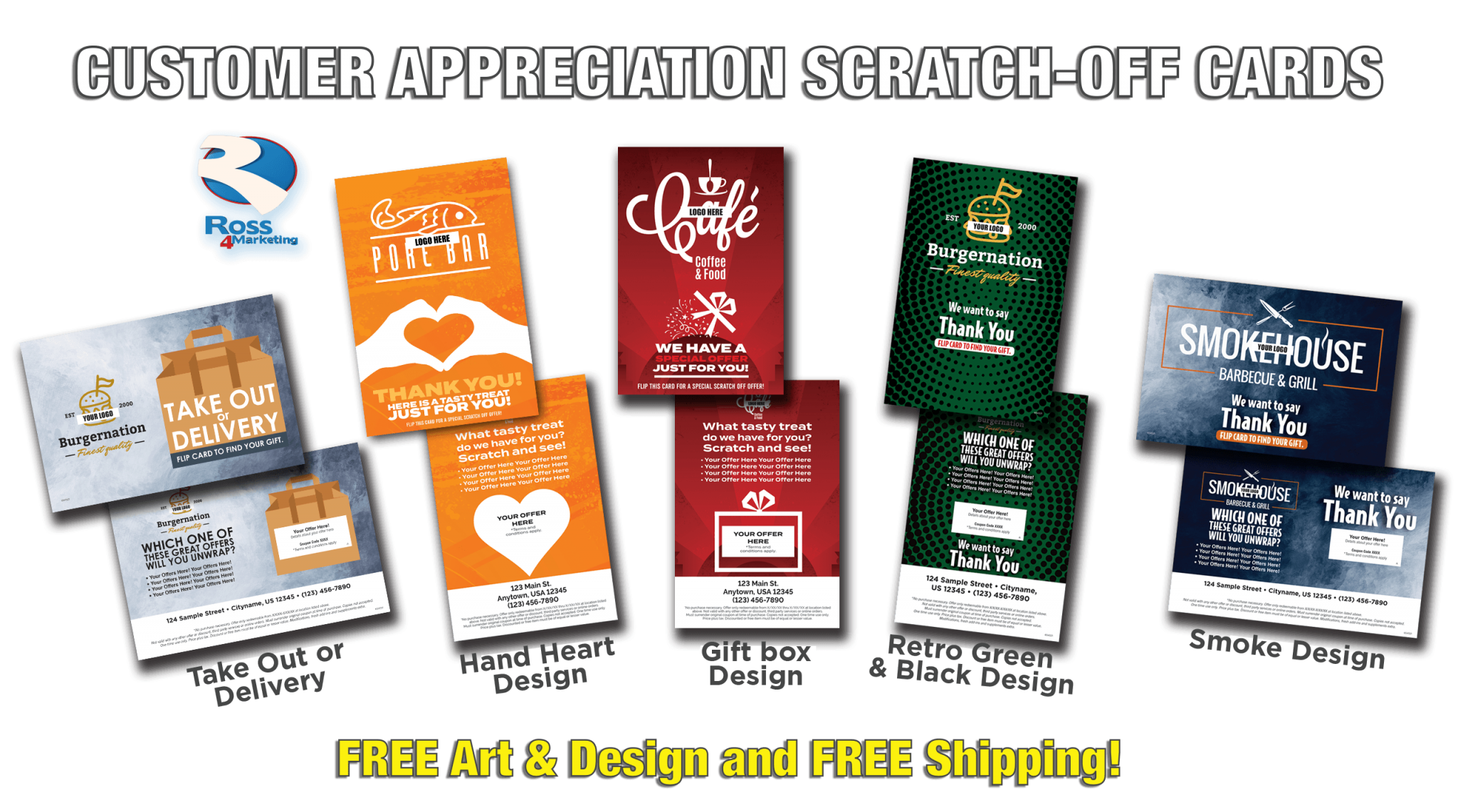 Scratch Off Cards Ross4Marketing An EDDM, Signage & Print Marketing